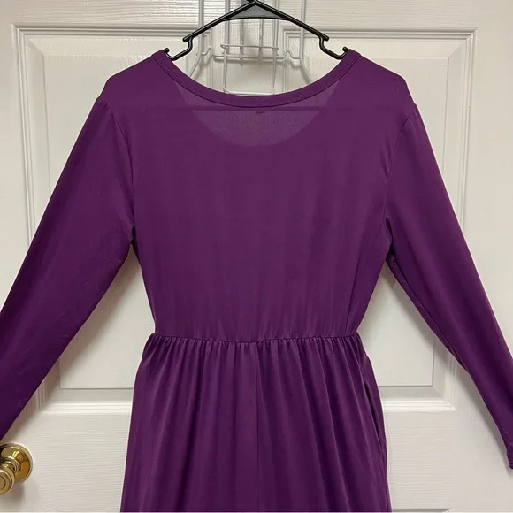 Unbranded Purple Long Sleeve Dress - Picture 9 of 11